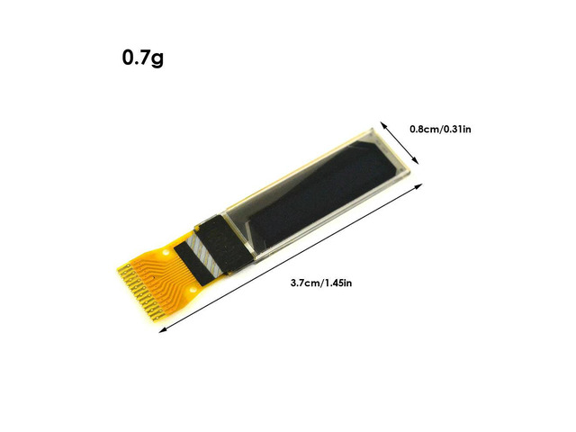 0.69 inch OLED Display Module 14PIN UG-9616TSWCG02 96*16 SSD1306 I2C IIC for TS100 TS08 Electronic Kit
