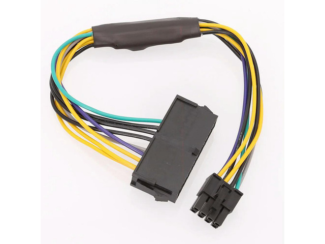 24 Pin To 8 Pin ATX PSU Power Adapter Cable Compatible with Optiplex 3020 7020 9020 Precision T1700 30CM