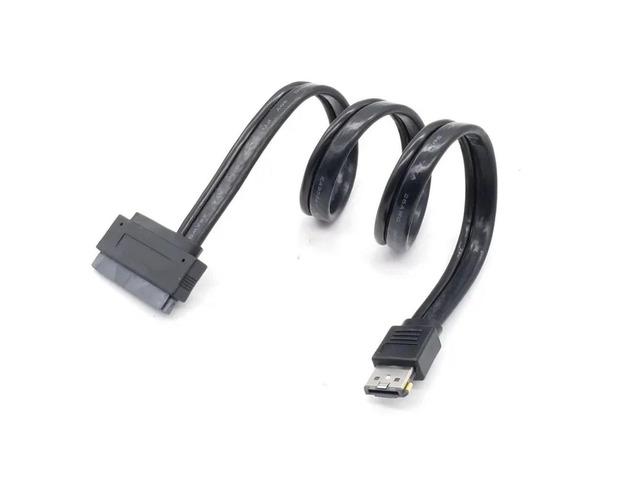 7+15Pin SATA HDD To Power ESATA Adapter Power Esata USB 2.0 5V 12V Combo To 2.5Inch 3.5Inch 22Pin Sata Hdd Adapter Cable