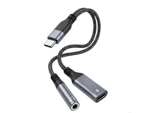 2025 MultiFunction USB C to 3.5Mm Headphone and Chargers Adapters For Charging &Sound