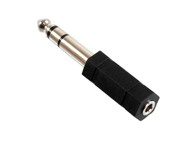 5pcs 6.35mm 1/4 Male To 3.5mm 1/8 Female Stereo Audio Mic Plug Adapter Jack 2pcs/lot