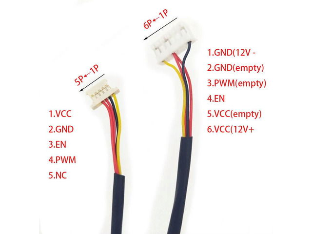 51146-5P LED Backlight Cable for G104SN03 V5 12.1' 15' 4:3 LED Screen H208K-P5N-02B(1.25mm) to PHR-6 (2.0mm))