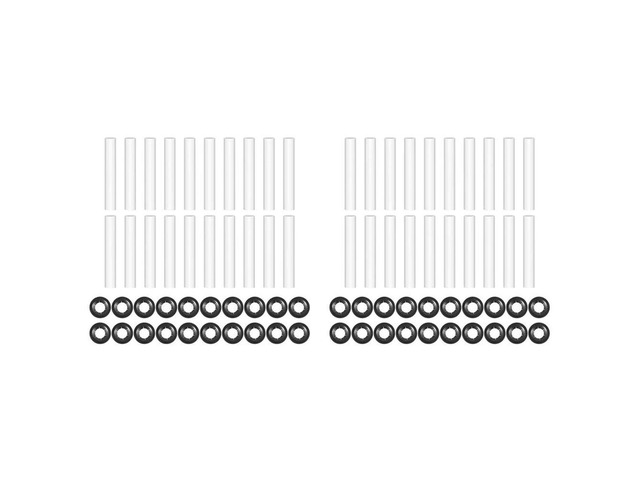 40 Sets Garage Door Hinge Quiet Roller Sleeves,11Mm ID 80Mm Length Roller Shaft Nuts Bearing Gaskets For Cars RV Garage