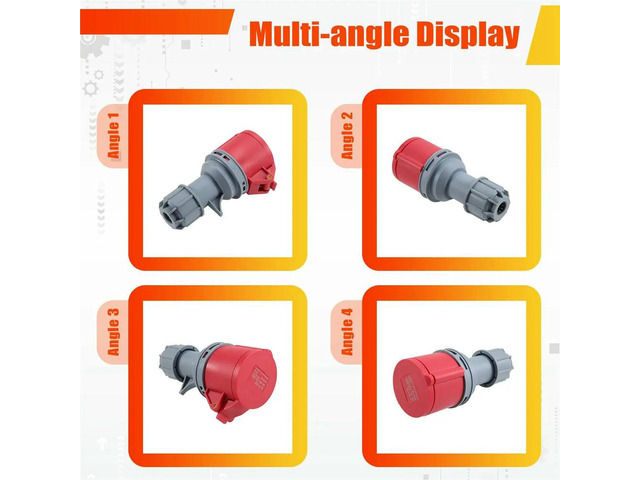 16A 5 Pin Industrial Socket/Plug AC 220-380V Waterproof Male Famale Connector Electrical Sockets