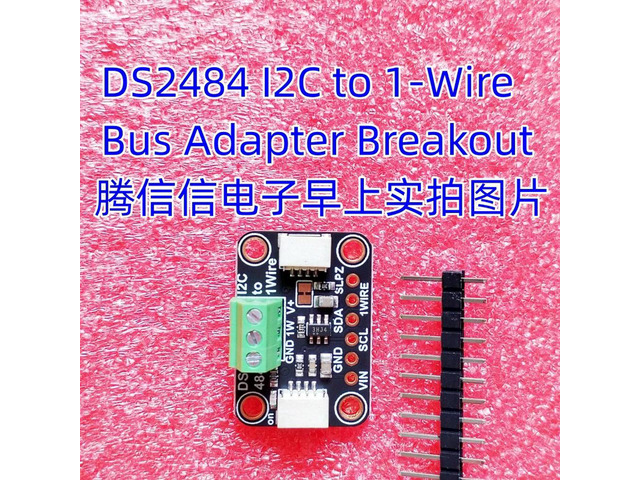 FSLX-125 5976 DS2484 I2C to 1-Wire Bus Adapter Breakout - STEMMA QT / Qwiic JST SH 1mm