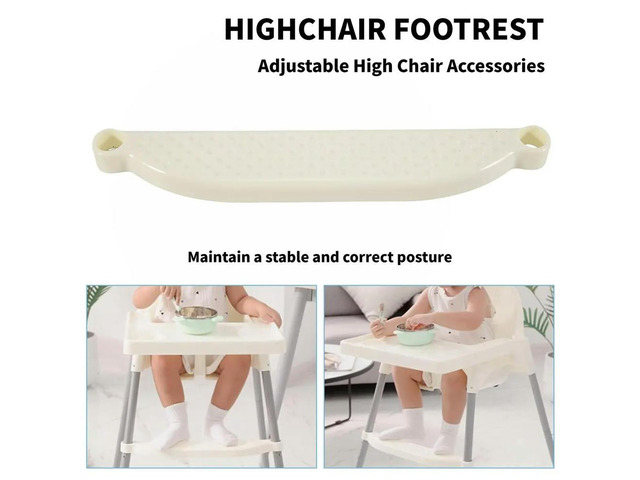 High Chair Foot Rest, Adjustable HighChairs Footrest Accessories, Footrest for IKEA Antilop HighChair