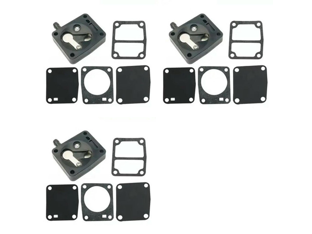 3X Fuel Pump Repair Kit For Outboard 2-Stroke 9.91520256L2/ 6L3 Series Replace 682-24412-01