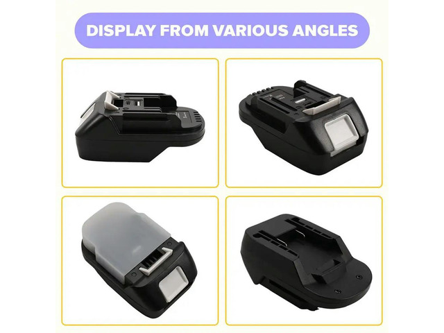 Adapter With Silicone Cover TYPE-C For Parkside 20V Li- Batteries For 18V/20V Power Tools