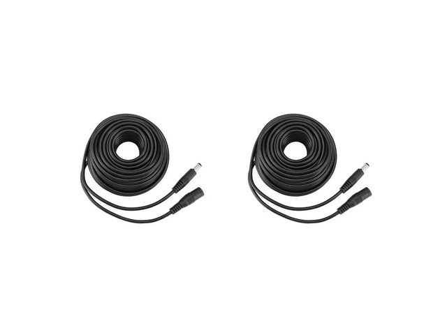 2X DC Power Extension Cable Connector Extension Cord Jack Adapter Lead Cable DC5521 Connector Male To Female 10M