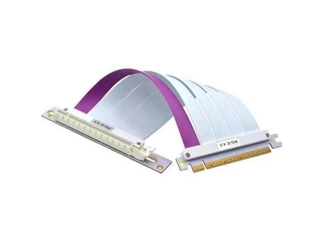 PCIE 4.0 X16 Riser Cable 20CM 30AWG PE Shielded Flexible High-Speed Video Graphics Card Extender Cord 90Â°
