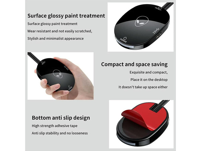Computer Desktop Switch LED Lights PC Motherboard External Power Button Extension Cable for Home Office 2.0 USB Adapter