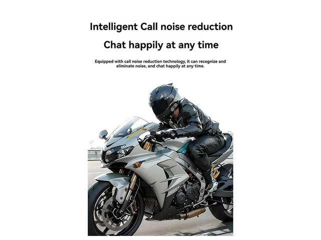X11 Motorcycle Helmet Bluetooth Headset IPX6Waterproof Music Player Headphone 50 Hour Life Noise Cancel Earphone