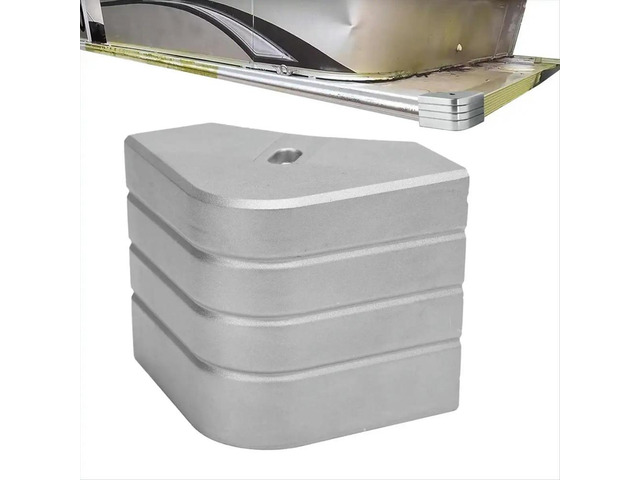 Pontoon Boat Parts Aluminum Pontoon Boat Corner Guards 90 Degree Rounded Dock Guards for Bunk Roof Fishing RV Guards