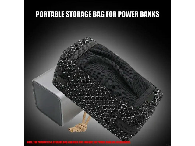 Shockproof Bag Travel Carrying Case for H50 50000mah 100W Power Banks Scratchproof With Mesh Pocket