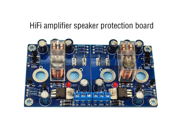 HiFi amplifier speaker protection board speaker protection board finished board (supporting BTL with Omron relay)