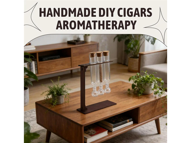 Cigar Flavor Injector Humidifier, Cigar Infuser Glass Tube Humidor, Handmade DIY Cigars Aromatherapy, Cigars Lovers