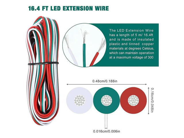 44 Pieces Tunable 3 Pin LED Strip Connectors 10Mm LED Strip Light Connectors LED Strip Connector Terminal For WS2811