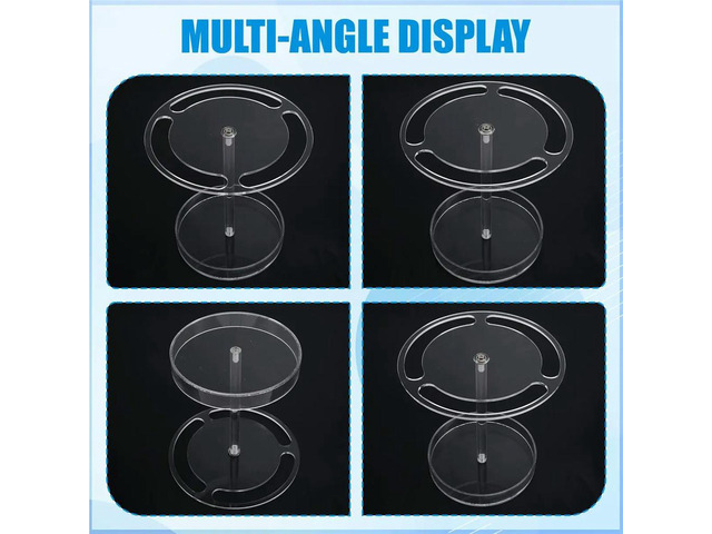 Acrylic Glasses Display Stand Sunglasses Holder 360-Degree Rotating Acrylic Sunglasses Holder Stand for Desktop