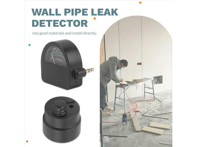 Wall Pipe Leak Detector Clear Sound Sensitive Water Leakage Device Underground Leakage Monitor for Home