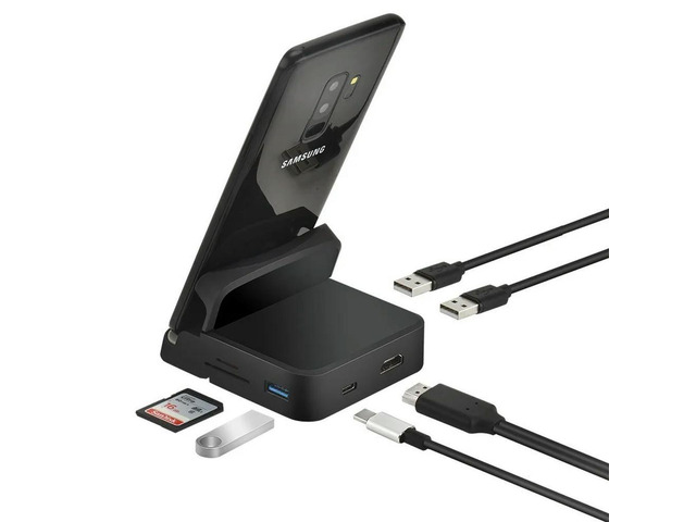 8 In 1 Type C HUB Docking Station Phone Stand Dex Pad Station USB C To HDMI-compatible Dock Power Charger Kit for for