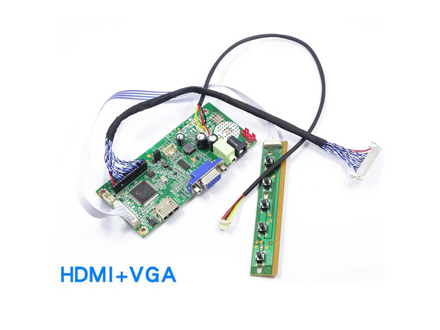 diy lce driver board kit for G173HW01 V0 17.3' 1920*1080 LVDS (2 ch, 8-bit), 30 pins hdmi vga