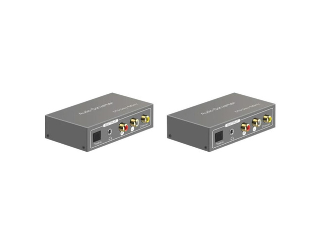 YM-2X 192Khz DAC Audio Converter Toslink Optical Coaxial -Compatible ARC To Coaxial Toslink L/R 3.5Mm Jack Adapter