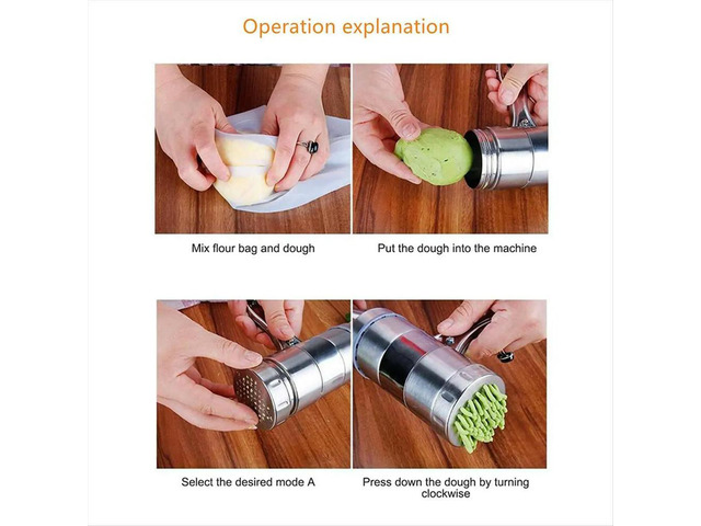 Stainless Steel Noodle Machine Manual Noodle Machine Stainless Steel Noodle Machine Noodle Pressing Machine A