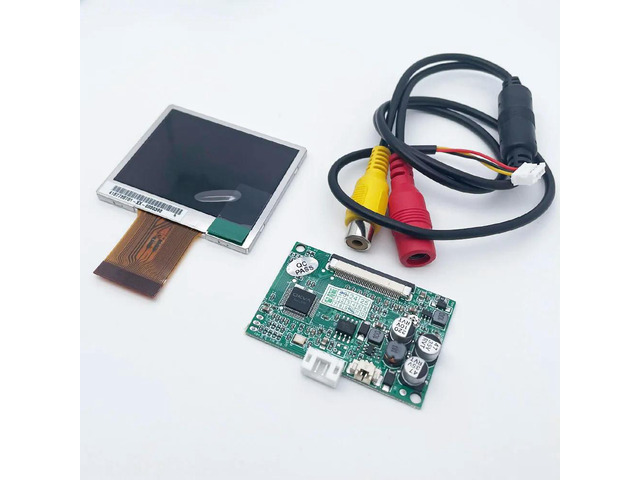 2.4 inch TFT-LCD module kit 480*234 AUO screen 12v 1way RCA for Monitoring/debugging/doorbell intercom/repair DIY model