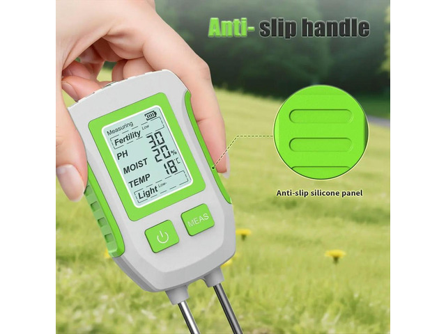 Soil Detector 5-in-1 PH Meter Horticulture Humidity Meter Flower Pot Illumination Fertility Meter