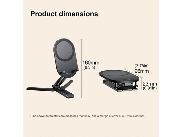Magnetic Phone Holder Foldable Desktop Aluminum Alloy Phone Holder Compatible with Most Phone