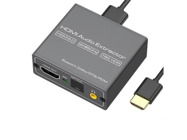 4K Video Audio Extractor HDMI-Compatible To 3.5MM Audio Converter SPDIF Optical TOSLINK Stereo Out Splitter Adapter