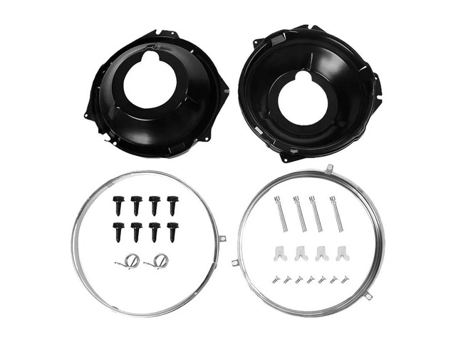 Headlamp Retaining Ring And Mounting Bucket Kit For Chevy II 1968 Camaro 1967-1969 271393112288