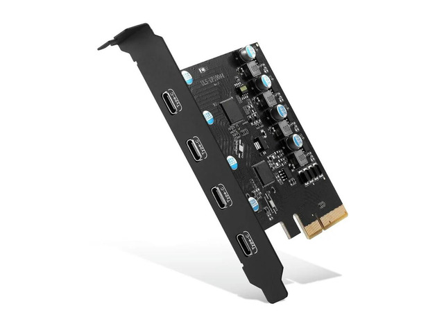 PCI Express Card USB 3.2/3.1 PCI Express To 4-Port Type C Hub Internal Expansion Card Controller Adapter Desktop PC
