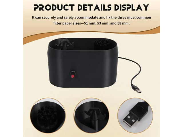 Coffee Portafilter Cleaning Kit,Espresso Portafilter Cleaning Holder, Scrubs Coffee Grounds, Oils, Stubborn Stains