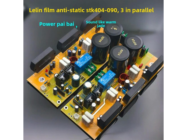 3 Parallel STK404-090 Full Analog Amplifier Board, Recreate the Sound of the Golden Era