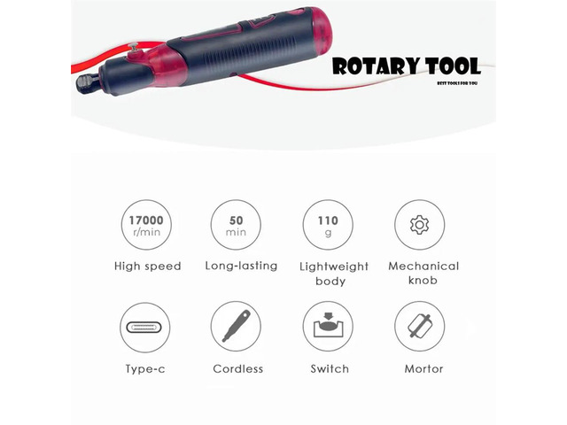 82 Accessory Engraving Pen Grinder with 3-Speed Adjustment for Grinding Honing Cutting Drilling Deburring and Polishing