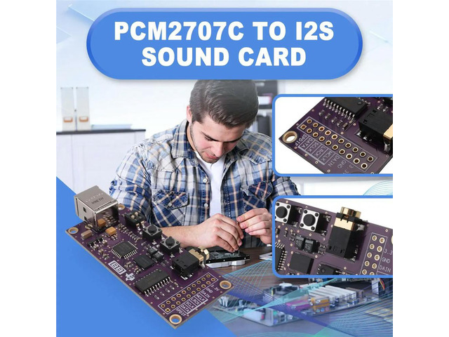 PCM2707C USB to I2S Digital Interface USB Sound Card DAC Compatible with Italian PCM2706 XMOS