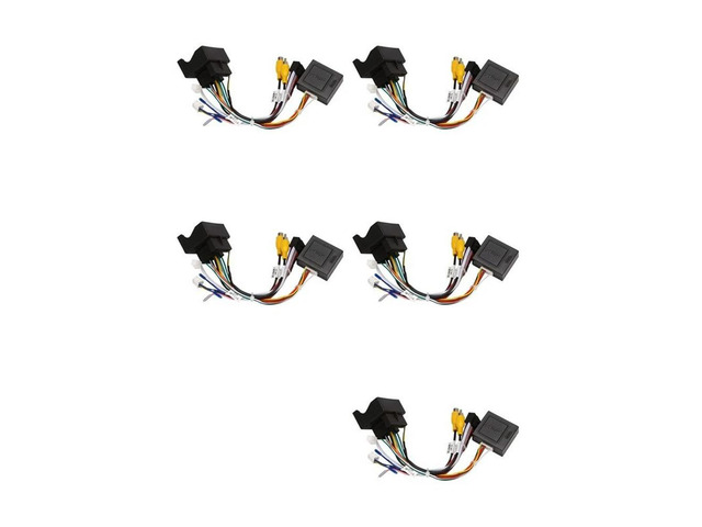 5X Stereo Audio 16 PIN Android Power Wiring Harness Adapter + Canbus Box For Peugeot 3008/2008/ Citroen C4/C3 XR/C5/DS6