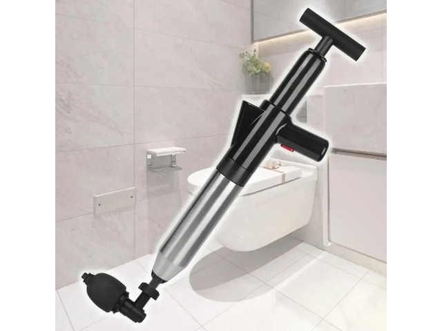 Toilet Plunger High Pressure Drain Plunger Dredge Clog Remover Sewer Pipe Unblocker Air Drain Blaster