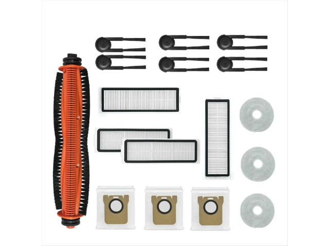 17PCS for Mijia M40S/OV31CN Vacuum Cleaner Accessories Main Roller Side Brush Hepa Filter Mop Cloth Dust Bags