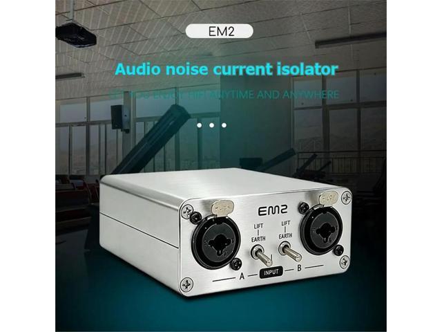 Multi-Functional XLR Audio Isolator Audio Noise Filter Audio Isolator Musical Instrument Balanced Impedance DI Box