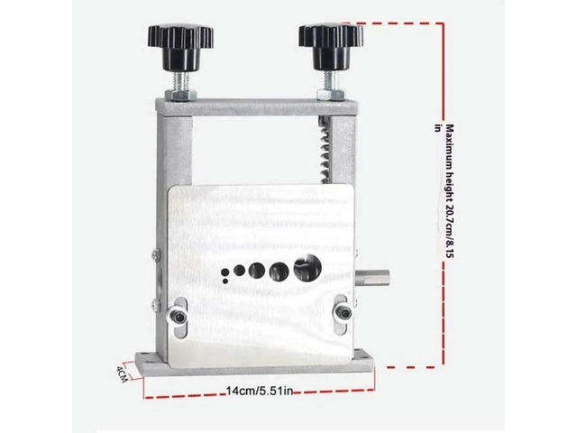 Wire Stripper Machine Rust-Proof Blades for Recycling Copper Wires 1-17mm Capacity Cable Peeler