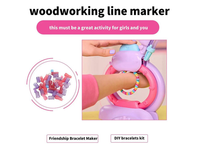 Bracelet Making Kit Toy for Girls Friendship Arts Crafts Bracelets String Maker Kit for Birthday Present DIY