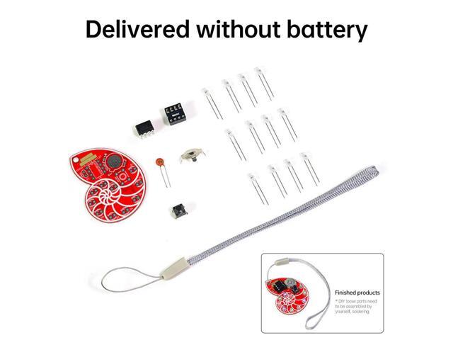 DIY LED Seashell Design SMD SMT Electronic Kit With Lanyard for Soldering Practice Learning DIY Gifts Electronic Kit