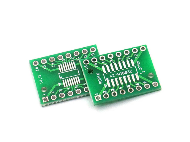 5 pieces SOP16/SSOP16/TSSOP16 SMT to DIP 0.65/1.27 adapter board