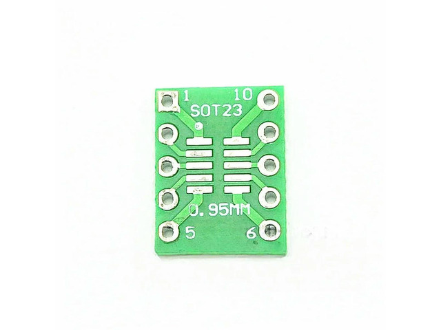10PCS MSOP10 SOT23 UAMX SMT to DIP adapter board 0.5/0.95mm