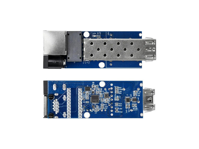 SFP Gigabit Motherboard DC 5-12V RJ45 Ethernet SFP Gigabit Fiber Optic Module 1000M
