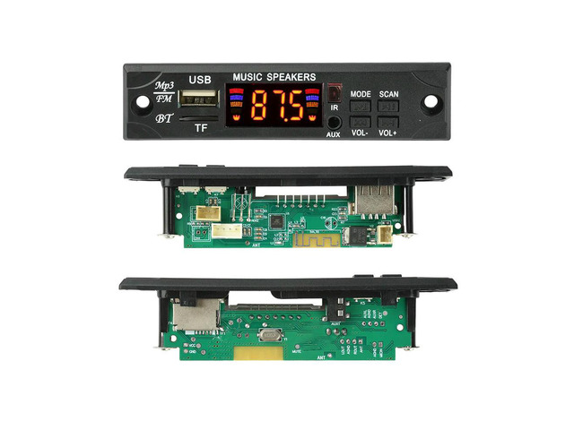 12V Full Format Lossless Audio Decoder FLAC APE MP3 WMA USB TF AUX FM Radio For DIY Speaker Car Audio Upgrade