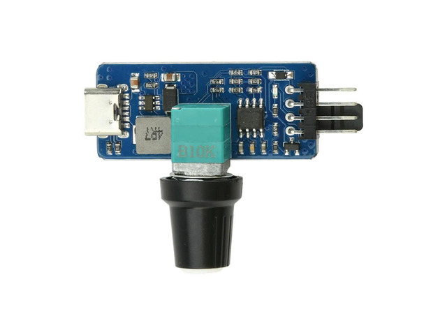 PWM 4-Wire Fan Speed Regulator Module - Small 4P B3 DIY Controller for Water-Cooled System with Type-C USB Power