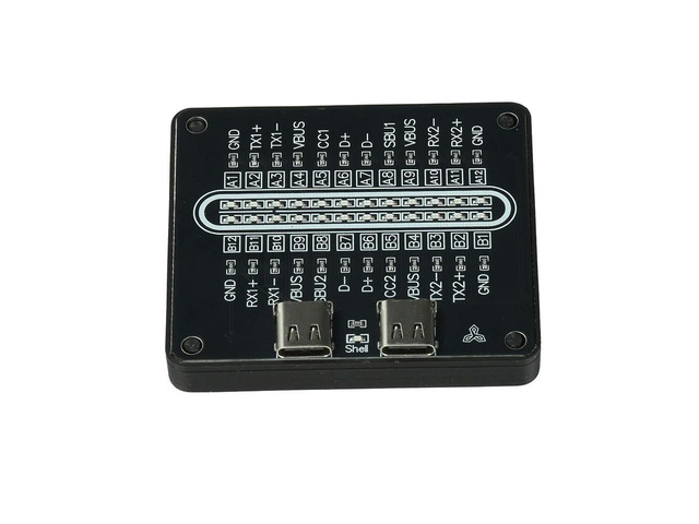 USB Type-C Cable Tester 24 Pin Continuity Detection Module Data Cable Testing Tool for Type C to Type C Cables